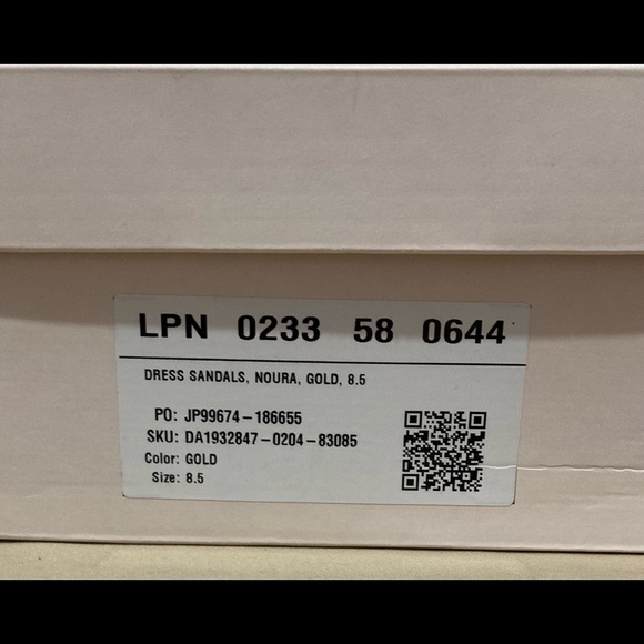 New Noura Heeled Sandal Gold Size 8.5 - Picture 9 of 10